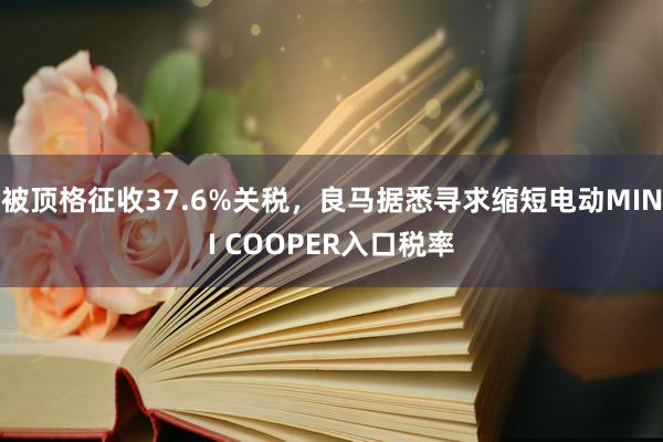 被顶格征收37.6%关税，良马据悉寻求缩短电动MINI COOPER入口税率